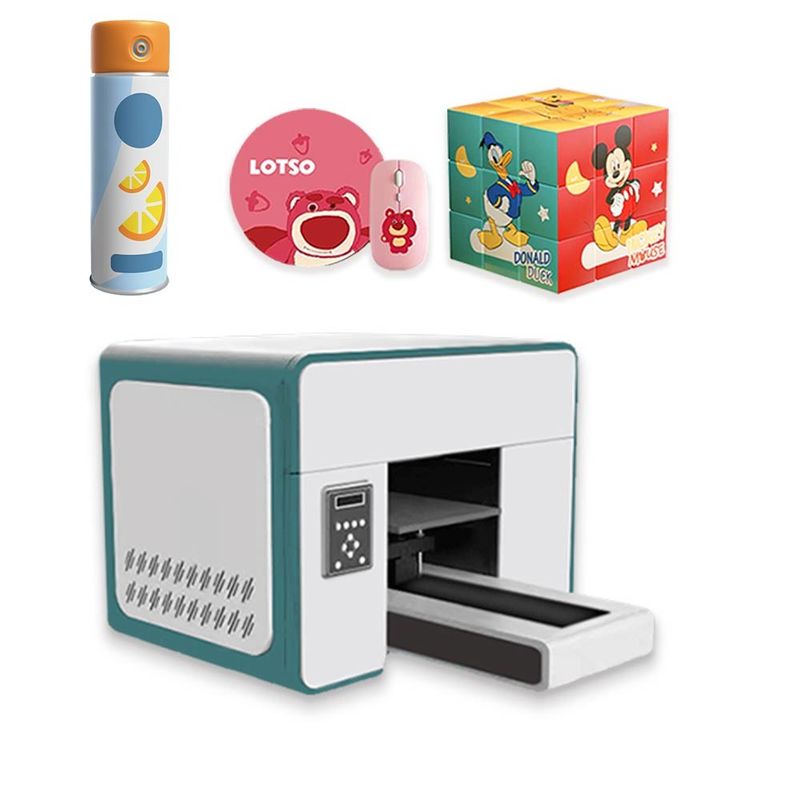 Impressora UV de LED de cama plana multicolor Caixa de telefone celular Impressora de puzzles caneta