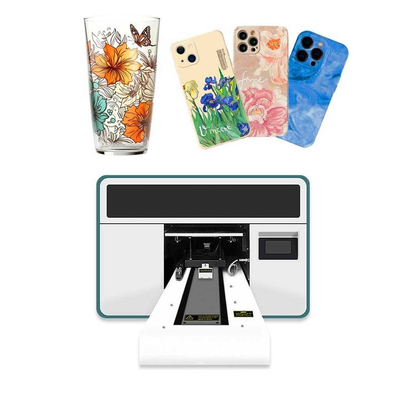 Impressora UV híbrida A3 Impressora UV Inkjet Flatbed Impressora 3D Com Cabeça I3200