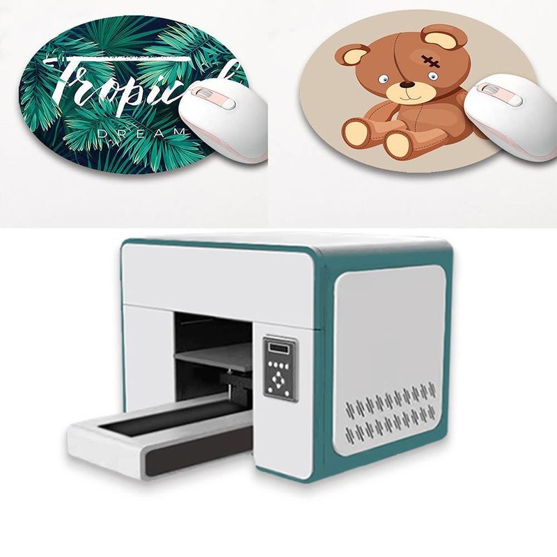 Mini Impressora Digital A3 UV A3 Desktop Impressoras UV Inkjet Multi Para Adesivo de Etiqueta