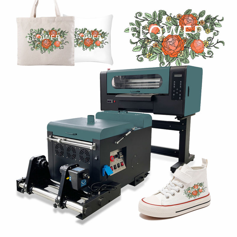 Impressora digital Dtf de tamanho A3 de 30 cm Equipamento de impressão de camisetas com duas cabeças de impressão Epson I3200