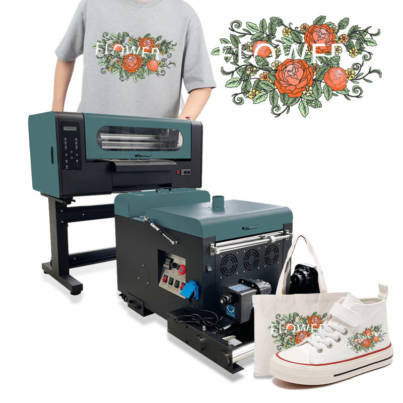 Impressora digital DTF de tamanho A3 Equipamento de impressão de camisetas com duas cabeças de impressão Epson XP600