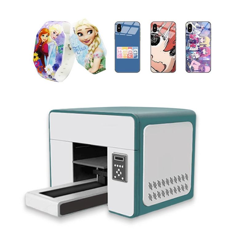 Mini A3 Impressora 3D UV Inkjet Impressora de cartão de identificação UV 8 Impressora de impressão a cores