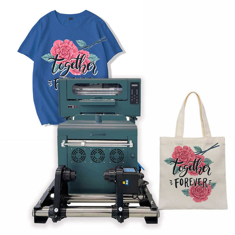Impressora DTF de 30 cm T-shirt de tecido com filme PET Impressora DTF de 30 cm T-shirt de tecido A3 Impressora DTF com máquina de agitar pó