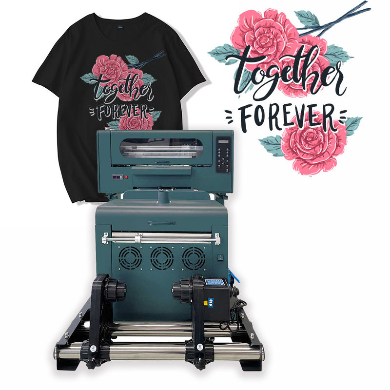 Máquina de impressão de camisa de T DTF a jato de tinta Xp600 30cm Máquina de transferência de calor Dtf com 2 cabeças
