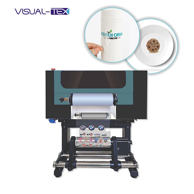 Pequena impressora de transferência de filme UV PET de 30 cm A3 Impressora DTF UV com 2 XP600