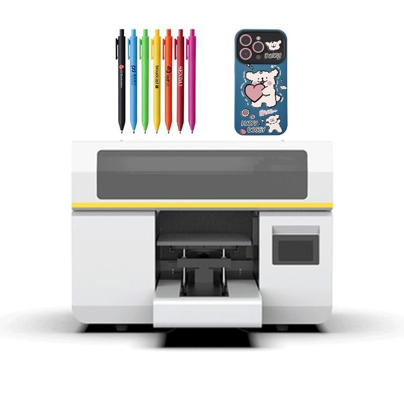 Impressora UV Digital de tamanho A3 Híbrida Impressora UV de jato de tinta