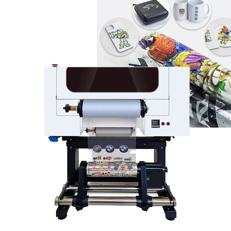 Impressora Dtf de rolo UV de 30 cm para impressão de adesivos com dupla impressora de rolo para rolo Xp600