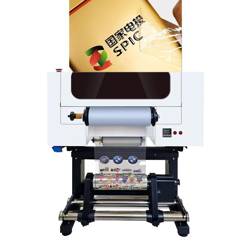 Impressora DTF UV de 30 cm de rolo para rolo Impressora DTF UV A3 para garrafas de plástico acrílico