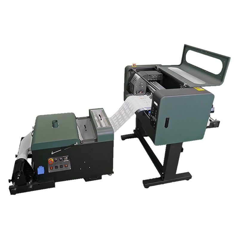 Impressora DTF de jato de tinta A3 e máquina de secagem de pó para impressão de tecidos / impressão de chapéus