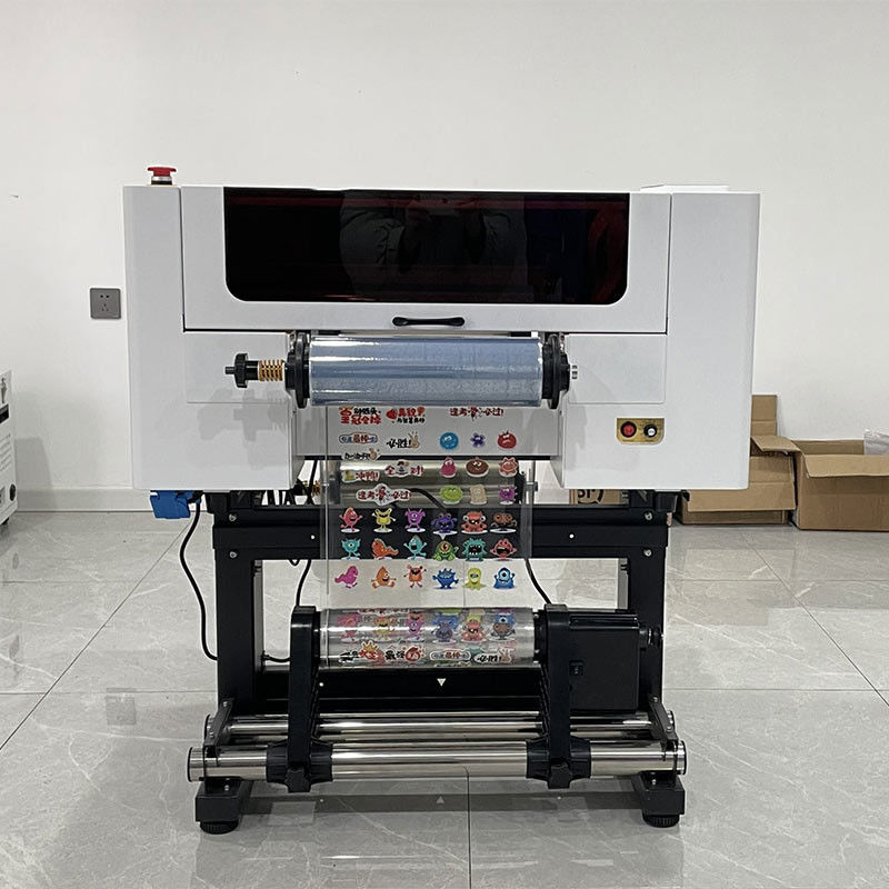 Impressora de adesivos A3 UV DTF para logotipos de bolsas de caneta EPSON F1080 cabeças