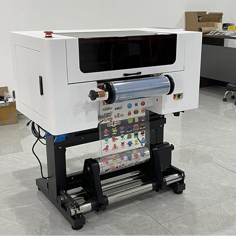 Fábrica 30CM UV DTF A3 F1080 impressora de cabeça autocolante de jato de tinta CMYK UV branco DTF impressora com laminador