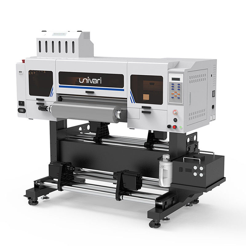 Impressora UV de 300 mm com cabeças de impressão I3200U1 suportam CMYK+W+V Brilhante e colorido