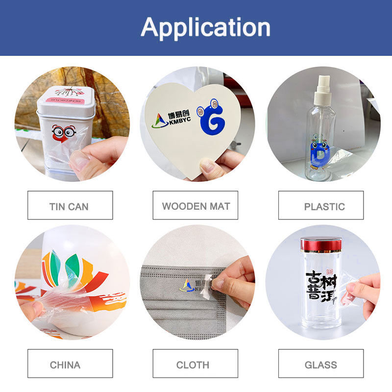 Impressora de adesivos A3 UV DTF para logotipos de bolsas de caneta EPSON F1080 cabeças