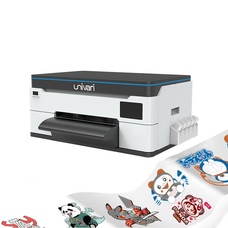 Compacta A3 tamanho laminado Automático Desk DTF Transfer Machine Inkjet UV DTF impressora com F1080 XP600 T-shirts impressão