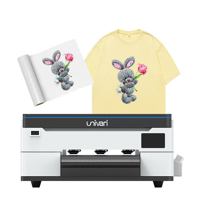 Compacta A3 tamanho laminado Automático Desk DTF Transfer Machine Inkjet UV DTF impressora com F1080 XP600 T-shirts impressão
