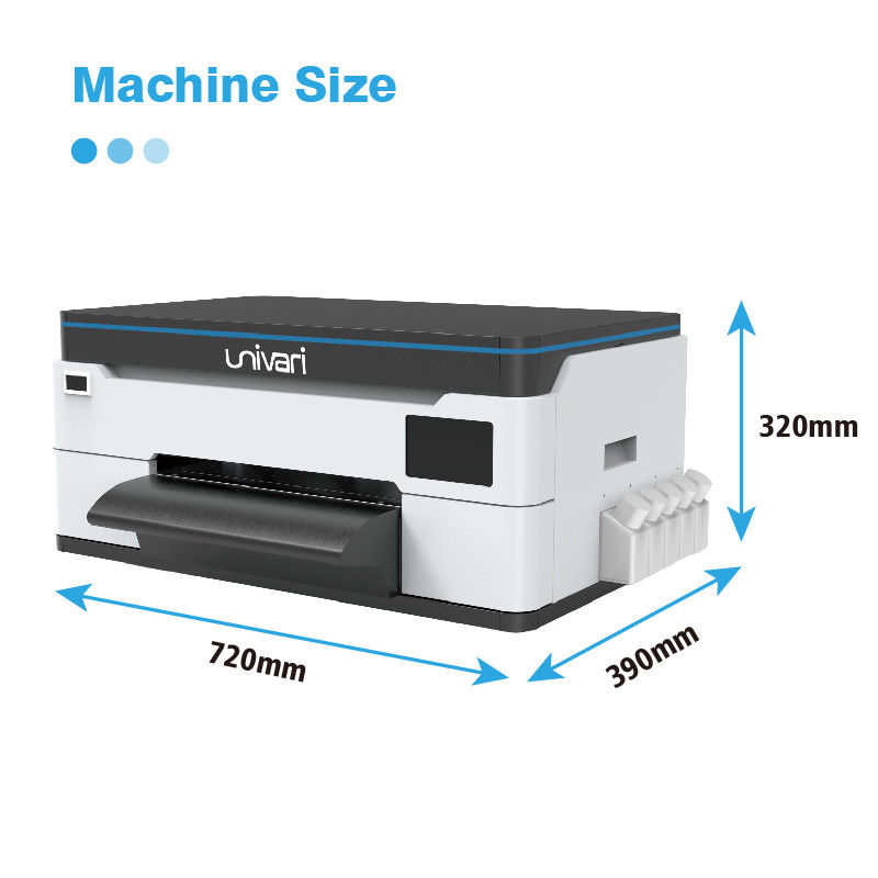 Máquina de transferência de DTF de escritório automático de laminagem compacta de tamanho A3 Impressora DTF UV a jato de tinta com cabeça F1080 XP600