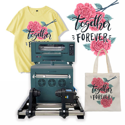 Máquina de impressão de camisetas de 300 mm Máquina de impressão a jato de tinta DTF com shaker e secador