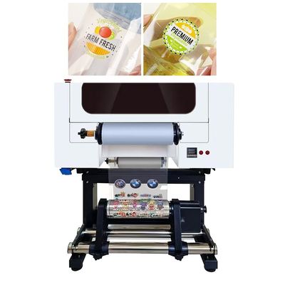 Impressora DTF UV de 30CM de rolo a rolo Impressora DTF UV A3 com laminação para adesivos